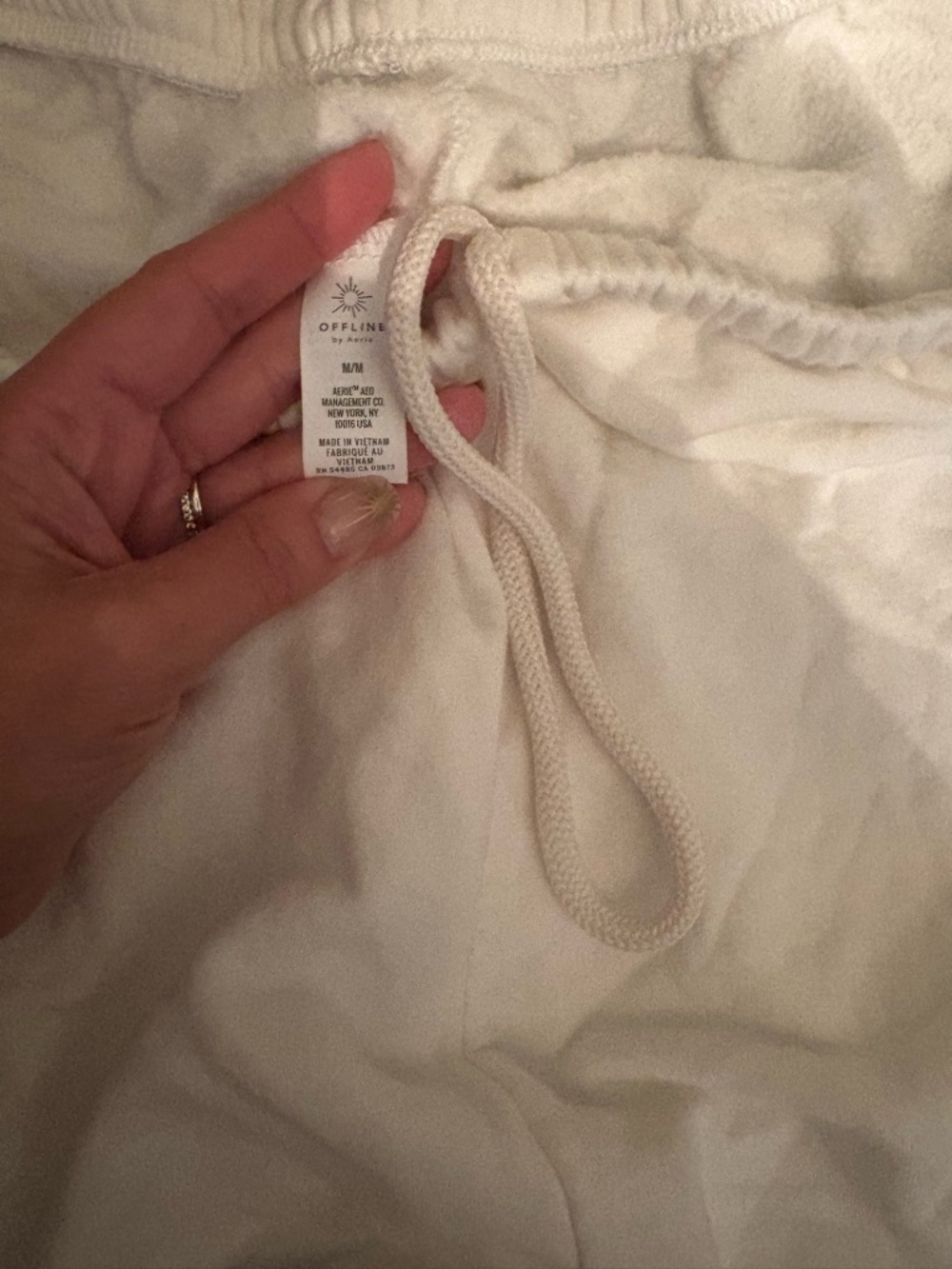 Aerie 2pairs Cotton Blend Lounge Shorts - White,Gray only (Black is sold) - Picture 2 of 4